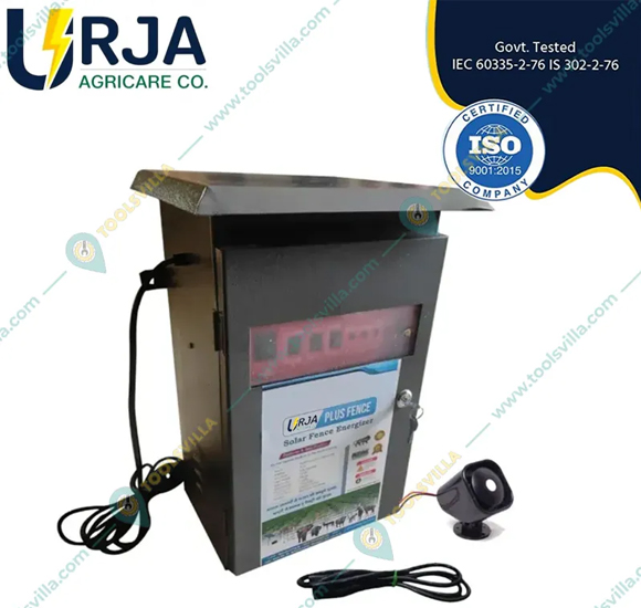 Urja 15 KV Metal Body Power Fence Solar Zatka Machine Combo