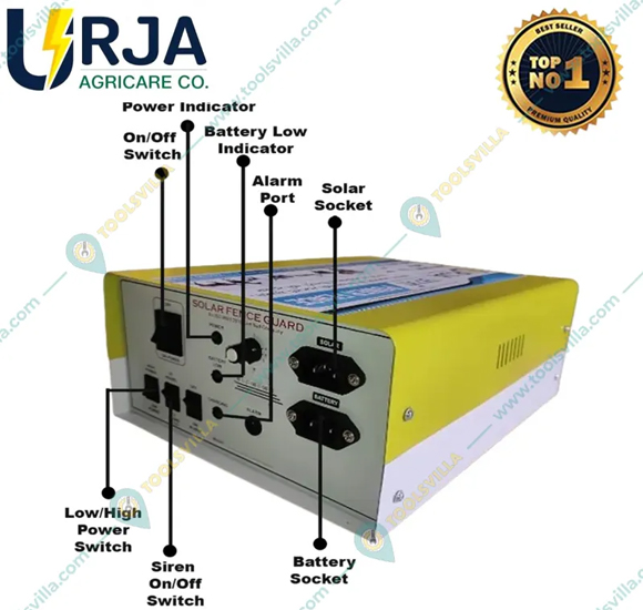 Urja 15 KV Solar Fence Energizer Combo